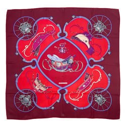 HERMES Hermes Scarf Carré 90 SPRINGS Horse tack Classic and popular Men's Women's Red 20495447