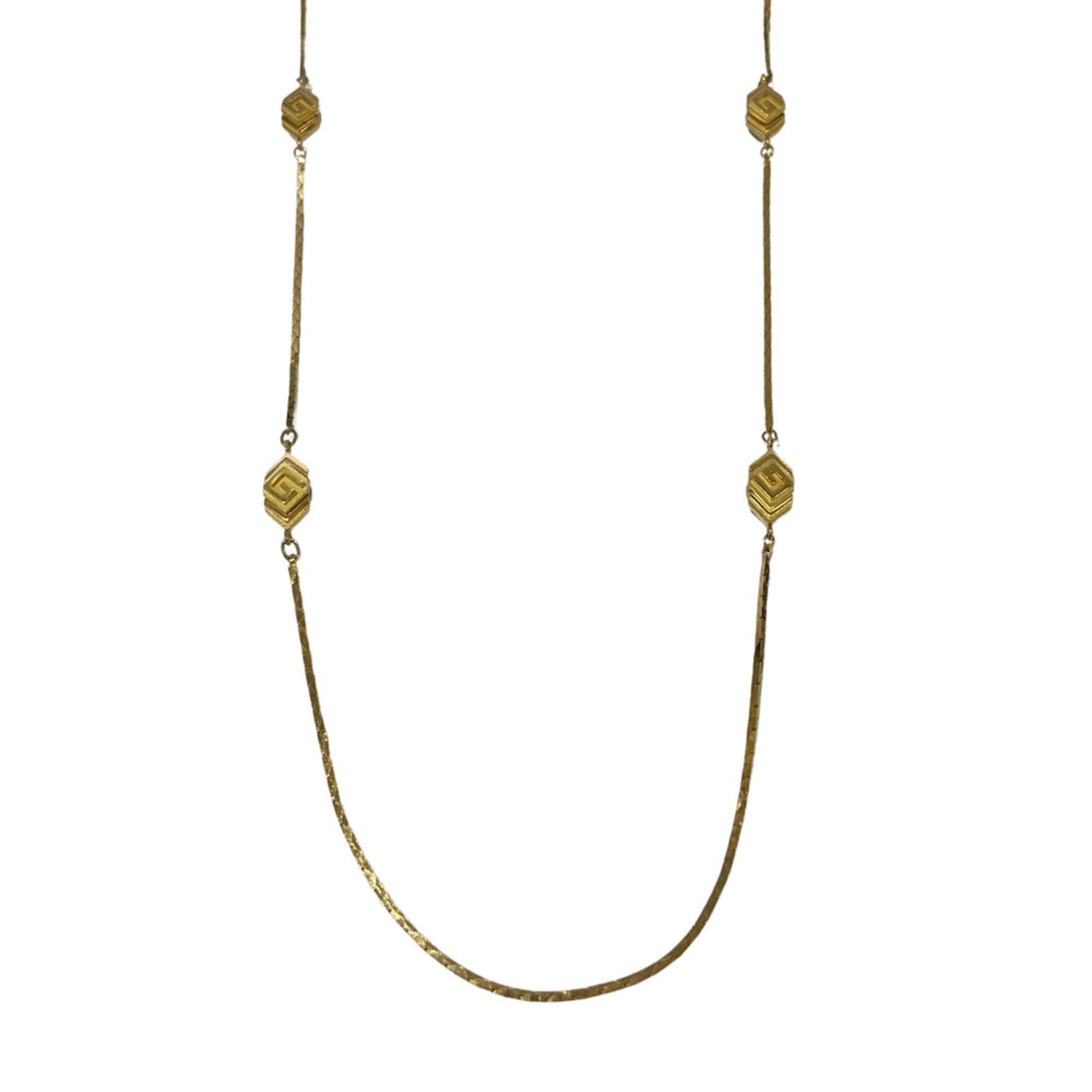 GIVENCHY GP Necklace G Logo Chain Long Vintage Women's Gold 20482751