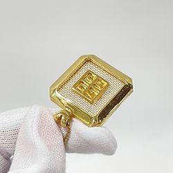 GIVENCHY GP Necklace 4G Logo Mesh Square Vintage Women's Gold 20482750