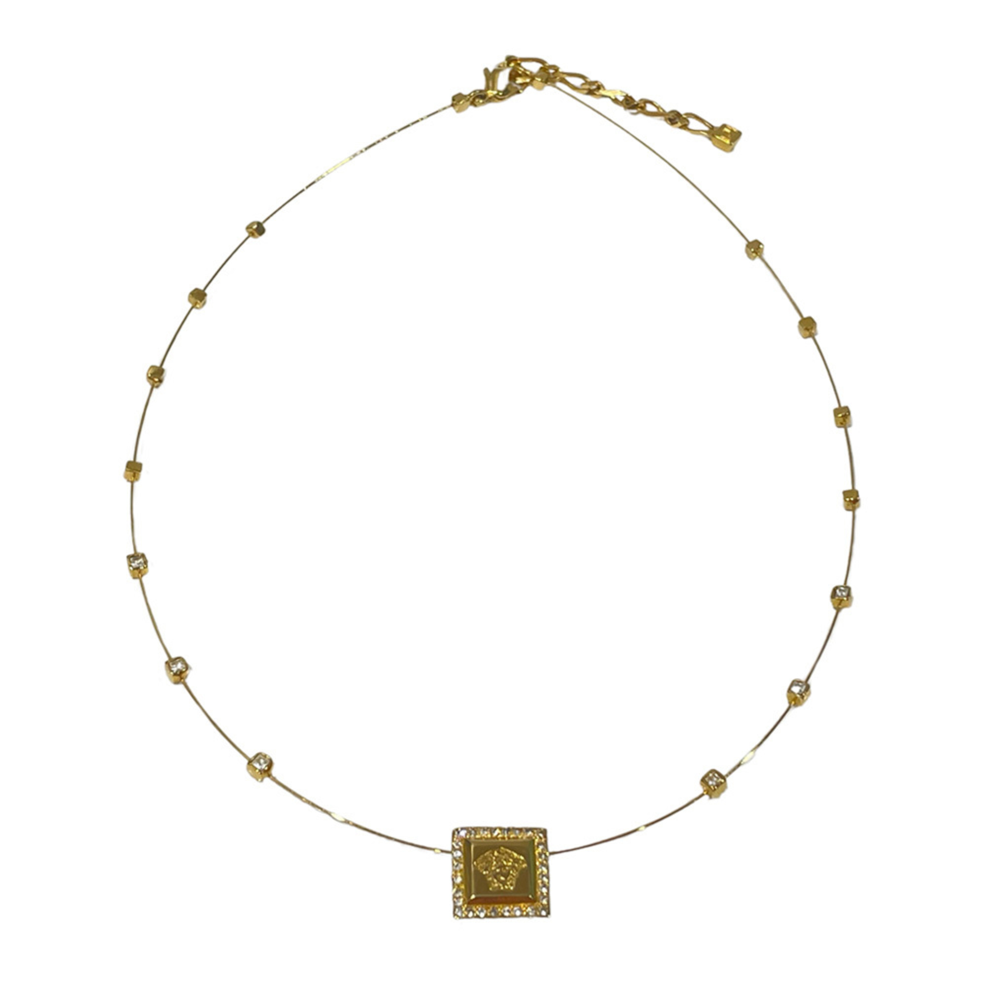 Gianni Versace Medusa Square Choker for Women, Gold, 20482738