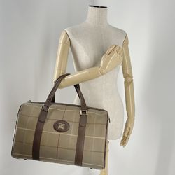 Burberrys Boston bag, logo check, travel vintage, women's, 20488369