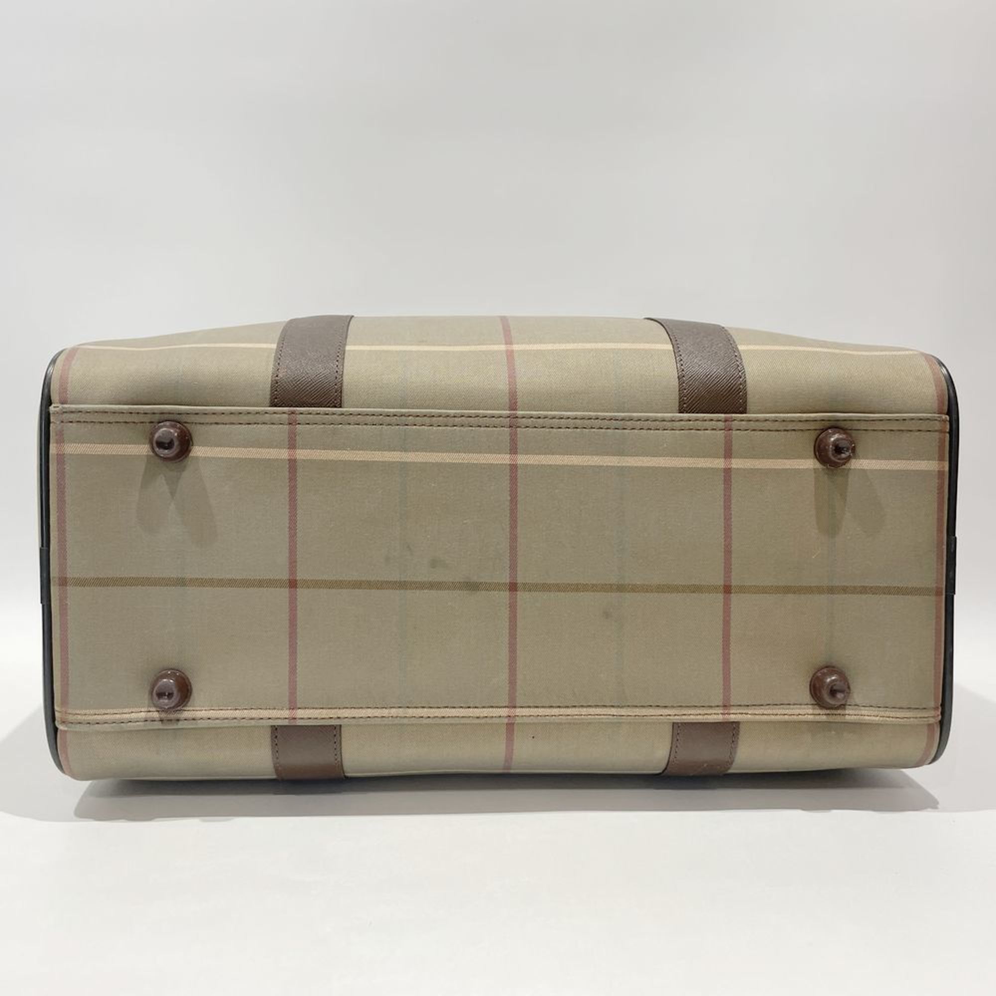 Burberrys Boston bag, logo check, travel vintage, women's, 20488369