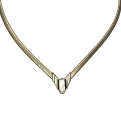 Givenchy GP Necklace G Logo Choker Snake Chain Women's Gold 20497476