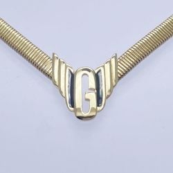 Givenchy GP Necklace G Logo Choker Snake Chain Women's Gold 20497476