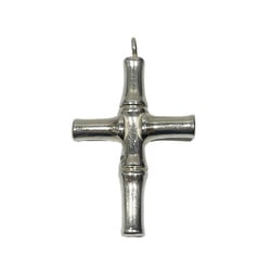 GUCCI Gucci Silver 925 Pendant Bamboo Cross Crucifix Men's 20496654