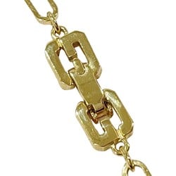 GIVENCHY GP Necklace Chain Link Long Vintage Women's Black 20484036