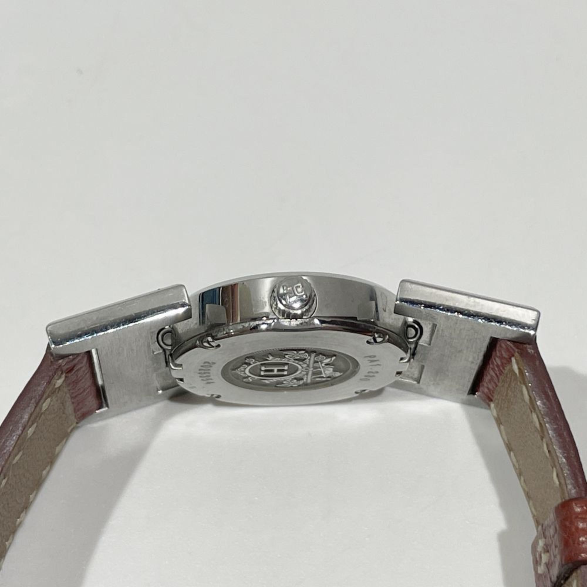 HERMES Hermes Quartz Watch Paprika Bezel Diamond Ladies PA1.230 Silver 20456198