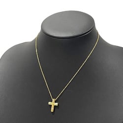 TIFFANY&Co. Tiffany K18YG Necklace Cross 4P Diamond Women's Gold 20486706