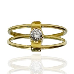 TIFFANY&Co. Tiffany K18YG Ring, Reversible Diamond, Sapphire, Double Layer, Women's, Gold, 20475936