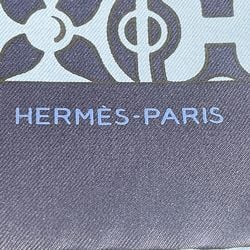 HERMES Hermes Scarf Carre H 70 All-over Pattern Logo 66cm x 67cm Men's Women's Navy Blue 20501594