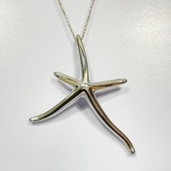 TIFFANY&Co. Tiffany Silver 925 Necklace Rare Starfish Large Women's 20478704