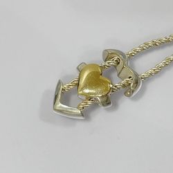 TIFFANY&Co. Tiffany Silver 925 K18YG Necklace Vintage Puzzle Heart Combi Women's 20478697