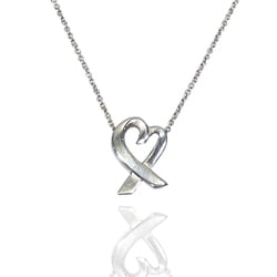 TIFFANY&Co. Tiffany Silver 925 Necklace Loving Heart Women's 20478721