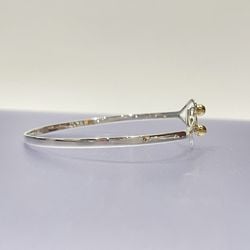 TIFFANY&Co. Tiffany Silver 925 K18YG Bracelet Open Heart Double Hook Women's 20484968