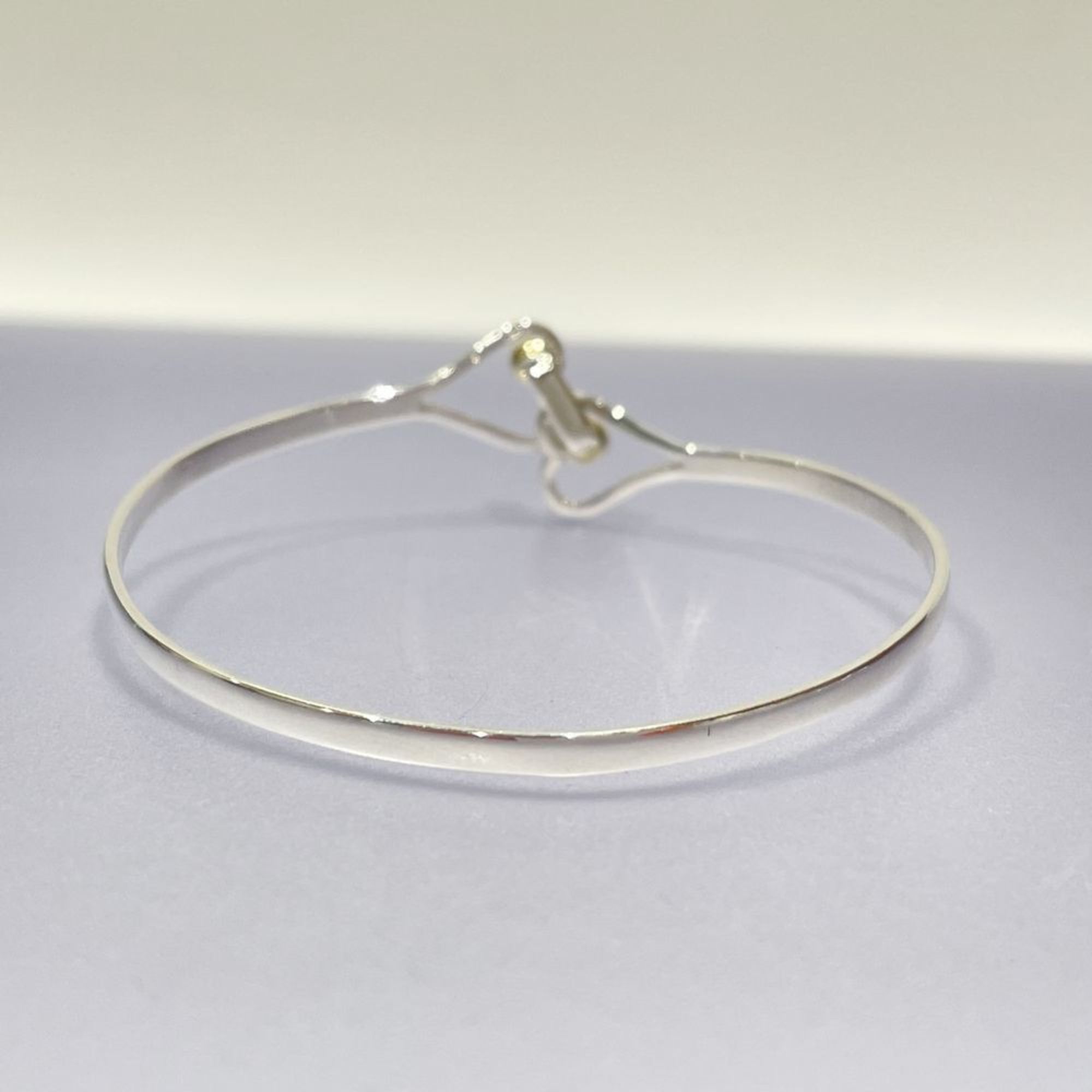 TIFFANY&Co. Tiffany Silver 925 K18YG Bracelet Open Heart Double Hook Women's 20484968