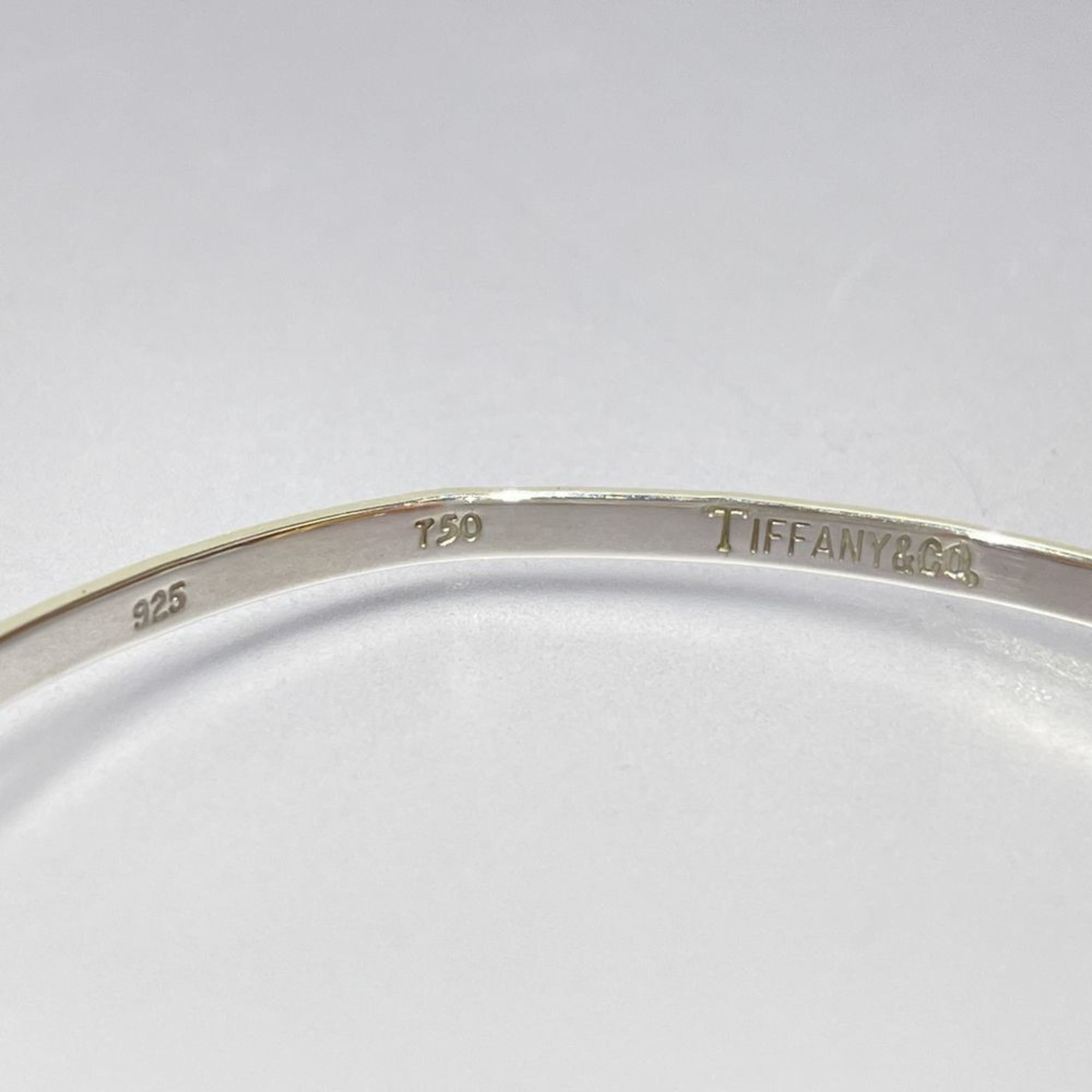 TIFFANY&Co. Tiffany Silver 925 K18YG Bracelet Open Heart Double Hook Women's 20484968