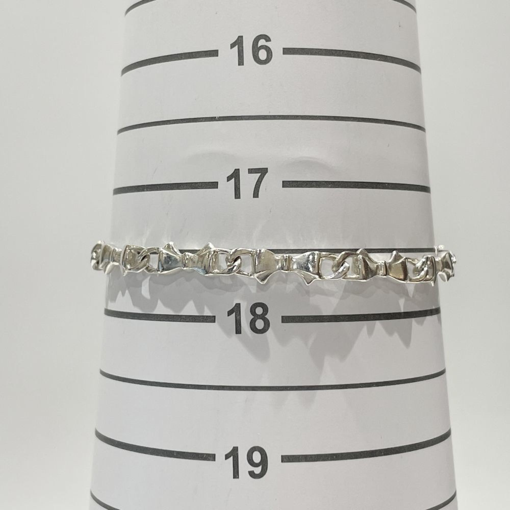 TIFFANY&Co. Tiffany Silver 925 Bracelet Puff Ribbon Women's 20485958