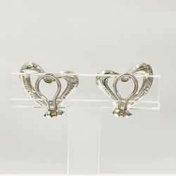 TIFFANY&Co. Tiffany Sterling Silver Earrings Elsa Peretti Open Heart Vintage Women's 20489702