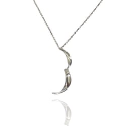 TIFFANY&Co. Tiffany Silver 925 Necklace Frank Gehry Orchid Drop Spiral Motif Women's 20478716