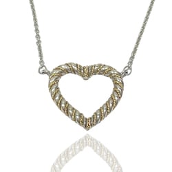 TIFFANY&Co. Tiffany Silver 925 K18YG Necklace Heart Twist Combi Women's 20475737