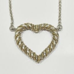 TIFFANY&Co. Tiffany Silver 925 K18YG Necklace Heart Twist Combi Women's 20475737