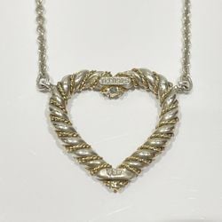 TIFFANY&Co. Tiffany Silver 925 K18YG Necklace Heart Twist Combi Women's 20475737