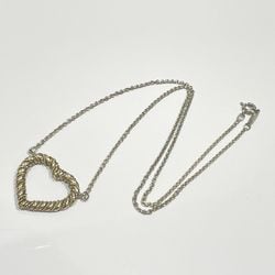 TIFFANY&Co. Tiffany Silver 925 K18YG Necklace Heart Twist Combi Women's 20475737