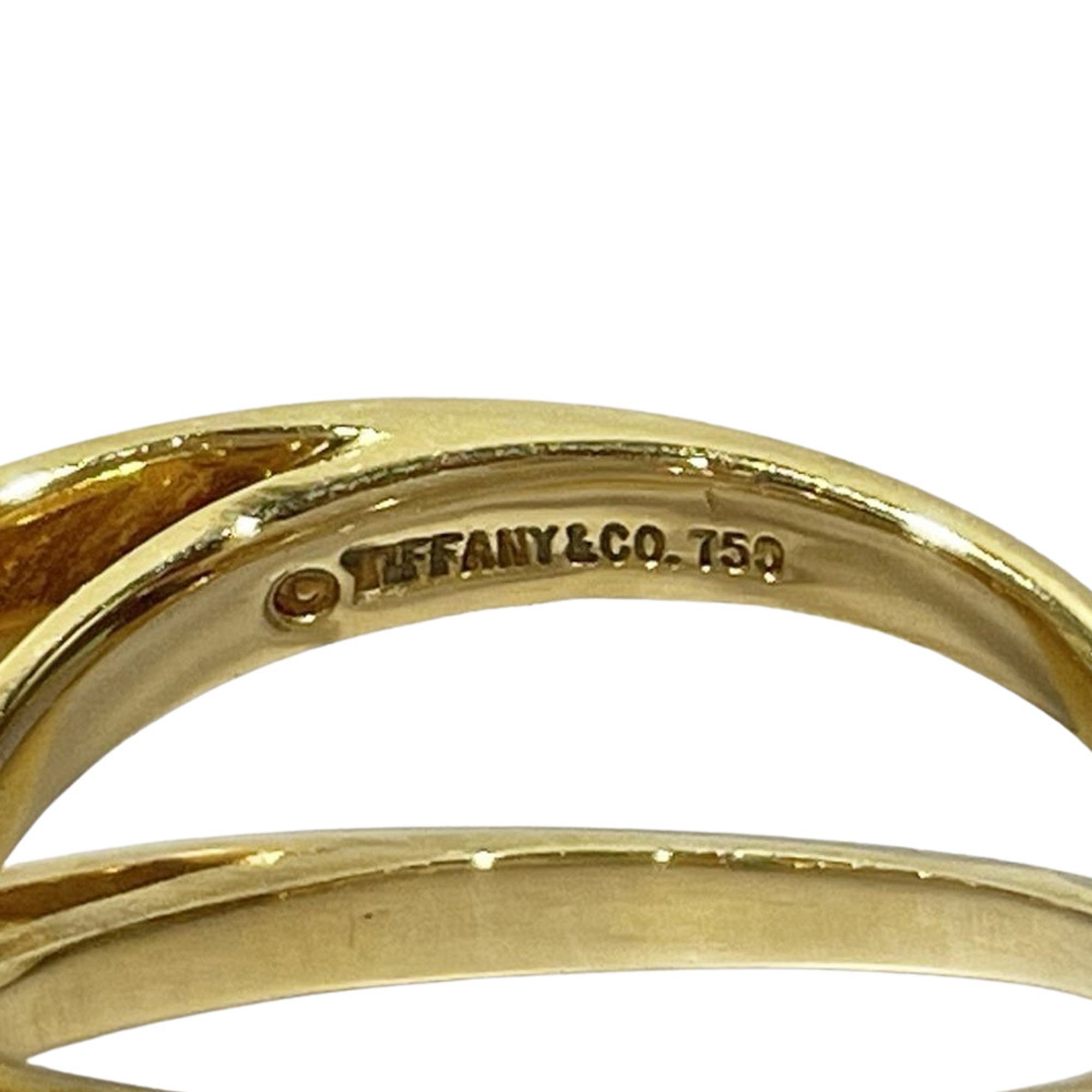 TIFFANY&Co. Tiffany K18YG Ring Infinity Double Cross Ladies Gold 20480945