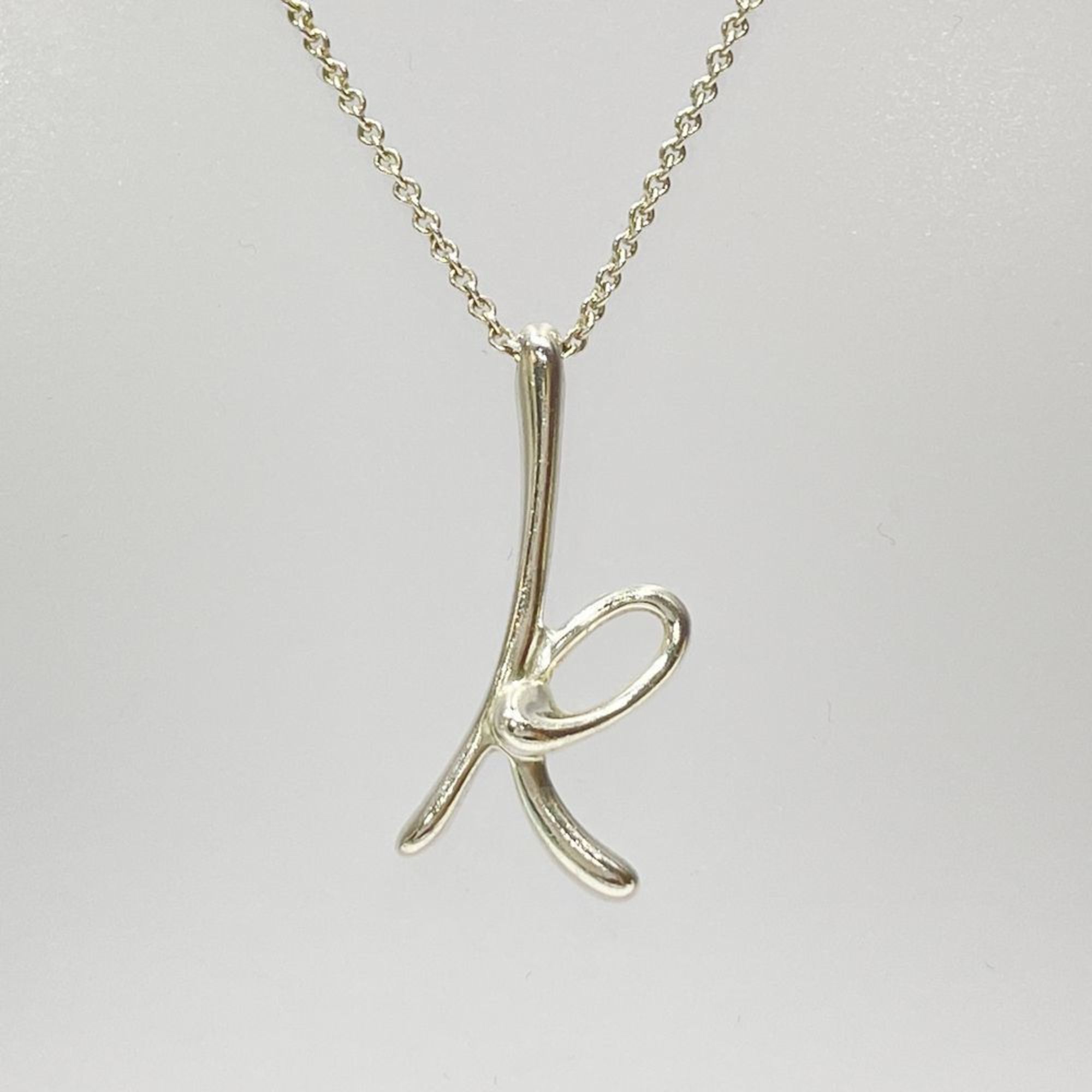 TIFFANY&Co. Tiffany SV925 Necklace Elsa Peretti Letter K Initial Ladies Silver 20496660