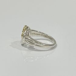 TIFFANY&Co. Tiffany Silver 925 K18YG Ring Heart Ribbon Women's x Gold 20480593