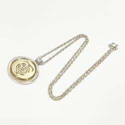 TIFFANY&Co. Tiffany Silver 925 K18YG Necklace T&C Logo Coin Combination *Non-genuine Chain Women's x Gold 20475735