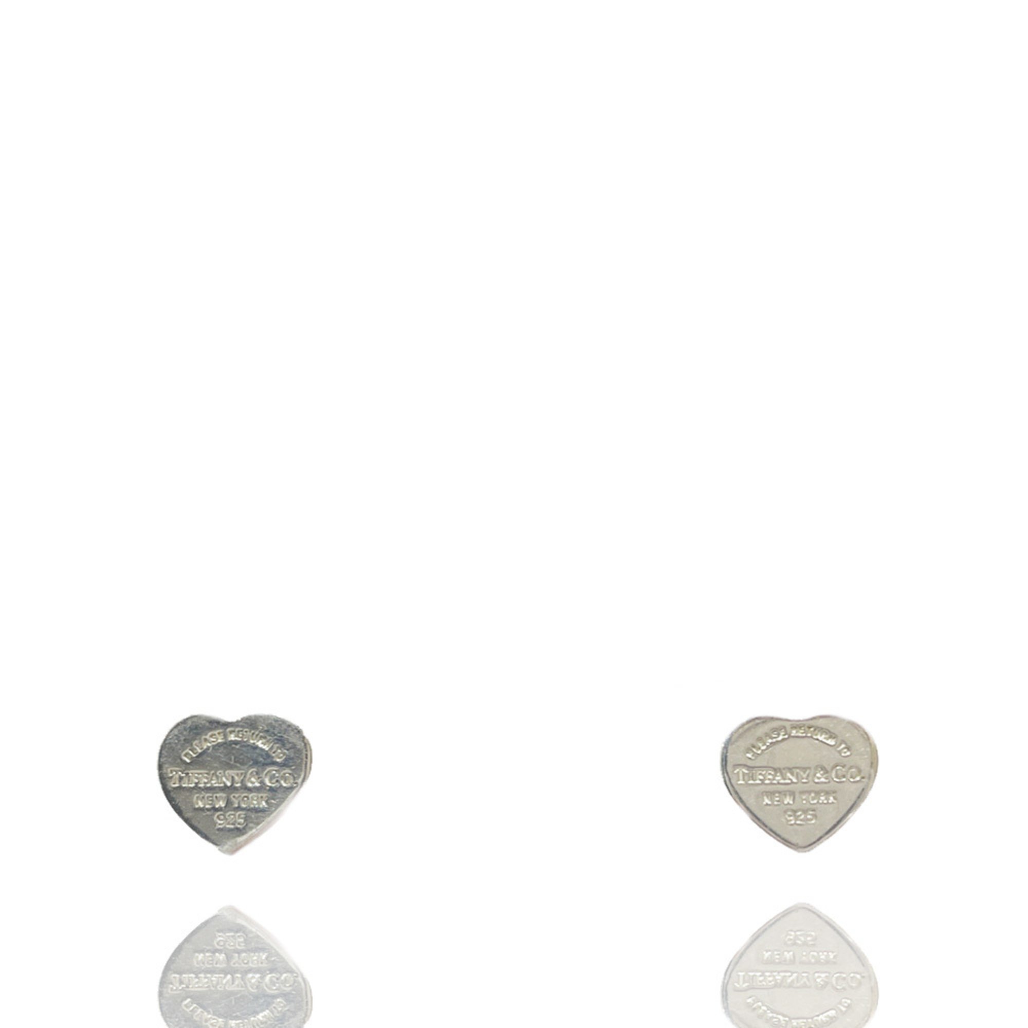 TIFFANY&Co. Tiffany Silver 925 Earrings Return to Heart Tag Women's 20486874