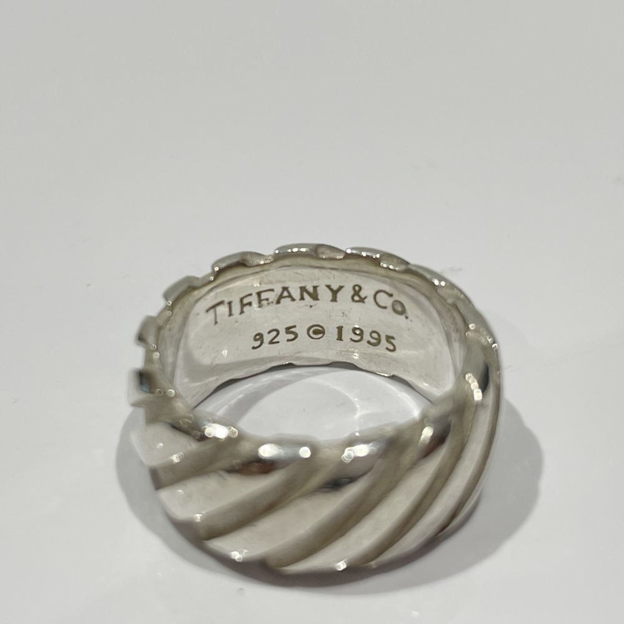 TIFFANY&Co. Tiffany Silver 925 Ring Twist Tornado Men's Women's 20485700