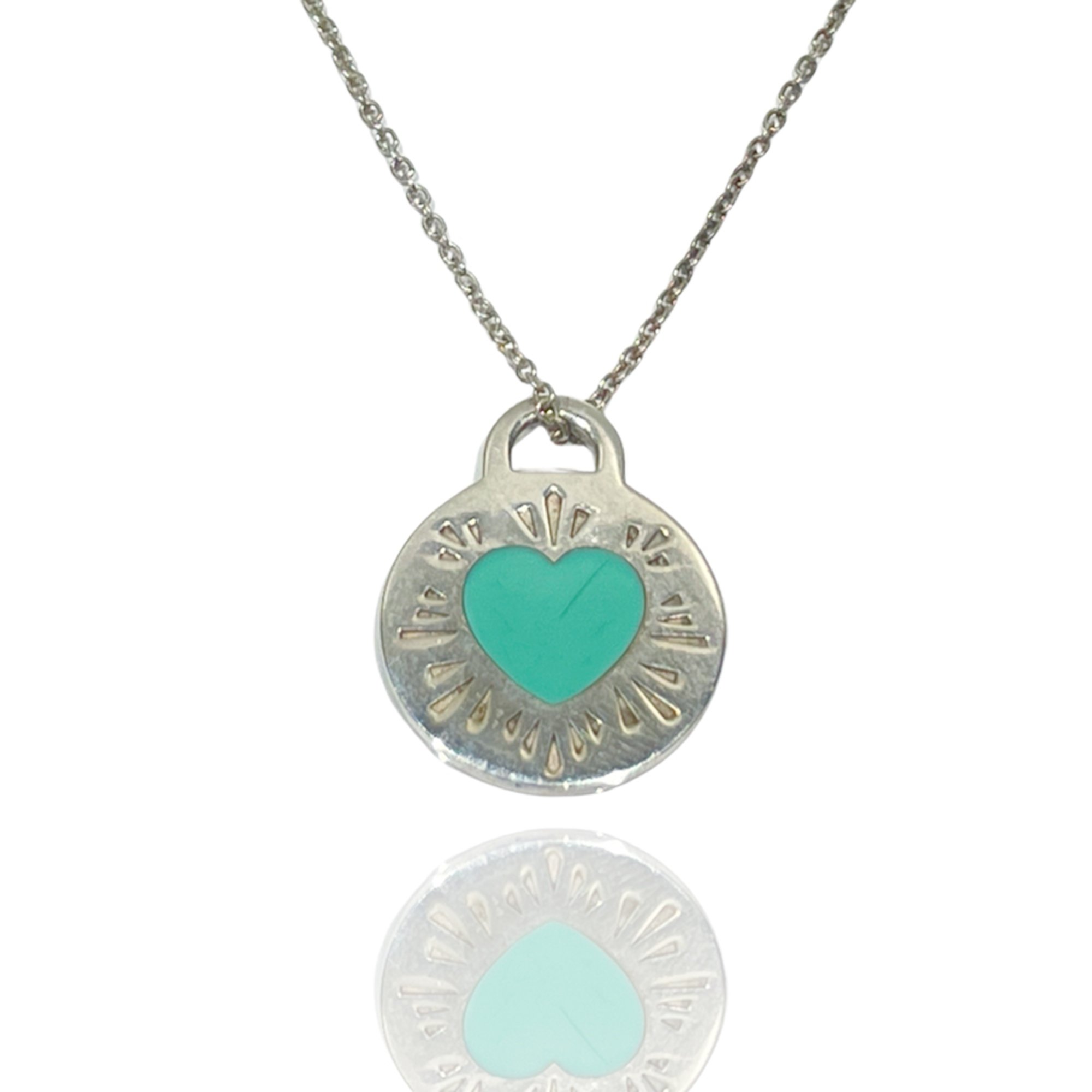 TIFFANY&Co. Tiffany Silver 925 Necklace Return to Round Heart Charm Women's 20475733