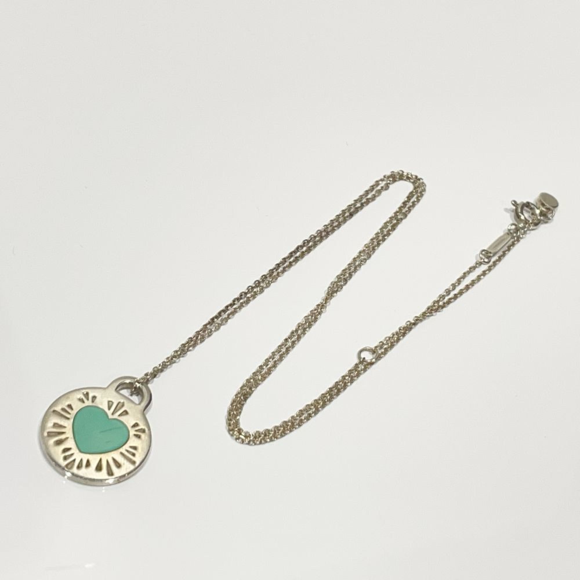 TIFFANY&Co. Tiffany Silver 925 Necklace Return to Round Heart Charm Women's 20475733