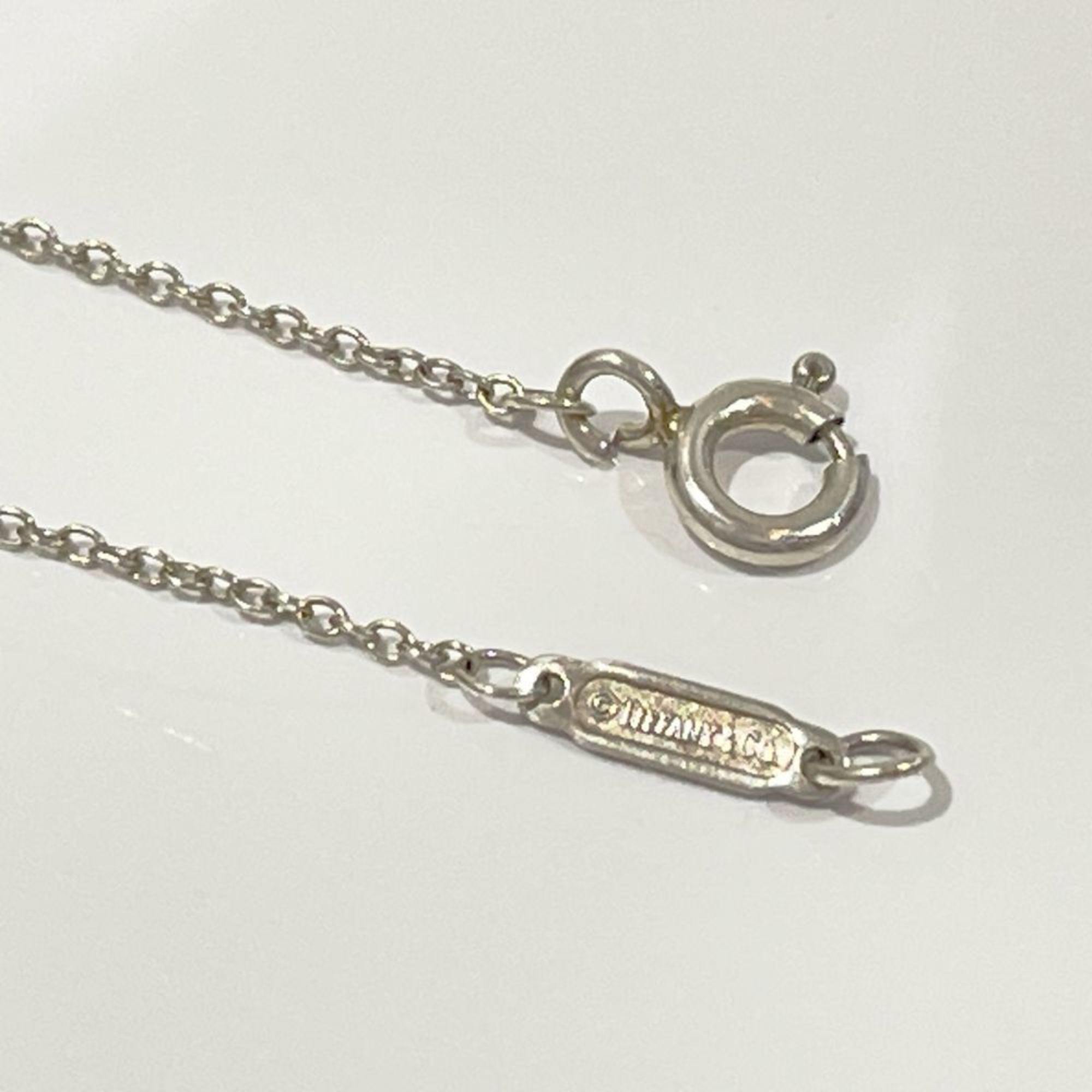 TIFFANY&Co. Tiffany Silver 925 Diamond Necklace Heart Key Mini 1P Women's 20480580