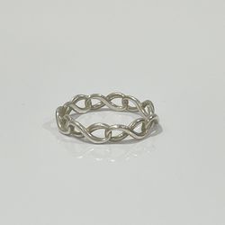 TIFFANY&Co. Tiffany Silver 925 Ring Infinity Narrow Women's 20480582