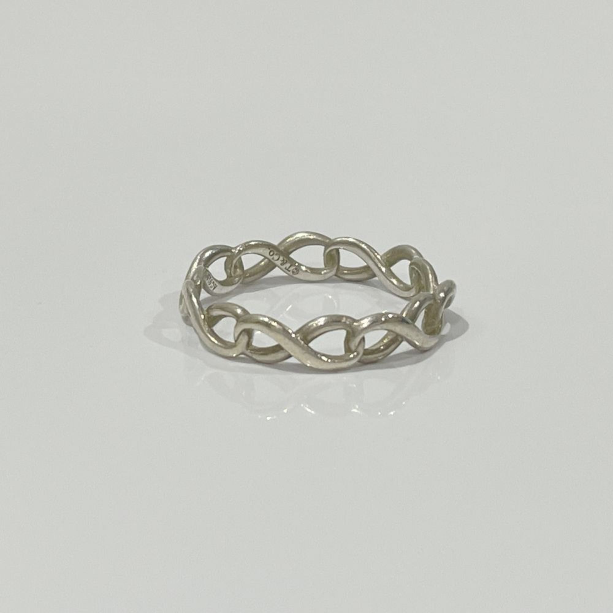 TIFFANY&Co. Tiffany Silver 925 Ring Infinity Narrow Women's 20480582