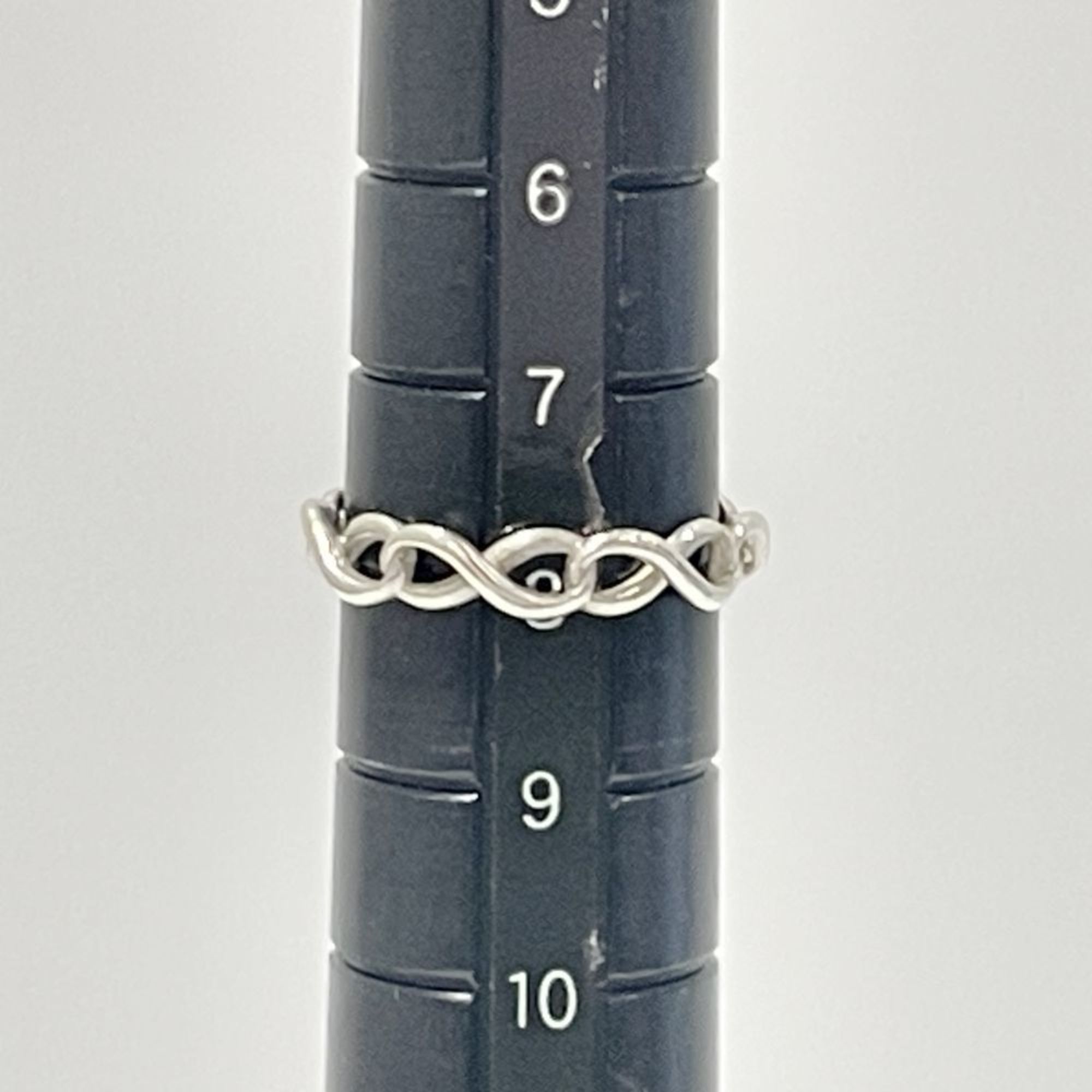 TIFFANY&Co. Tiffany Silver 925 Ring Infinity Narrow Women's 20480582