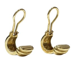 TIFFANY&Co. Tiffany K18YG Earrings Grooved Ladies Gold 20486709