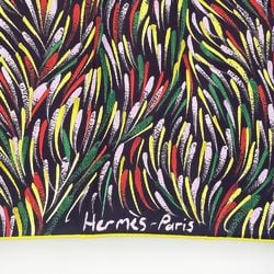 HERMES Hermes Scarf Carré 90 Le Reve de Gloria Gloria's Dream All-over Pattern Bird Feathers Men's Women's Gray 20499529