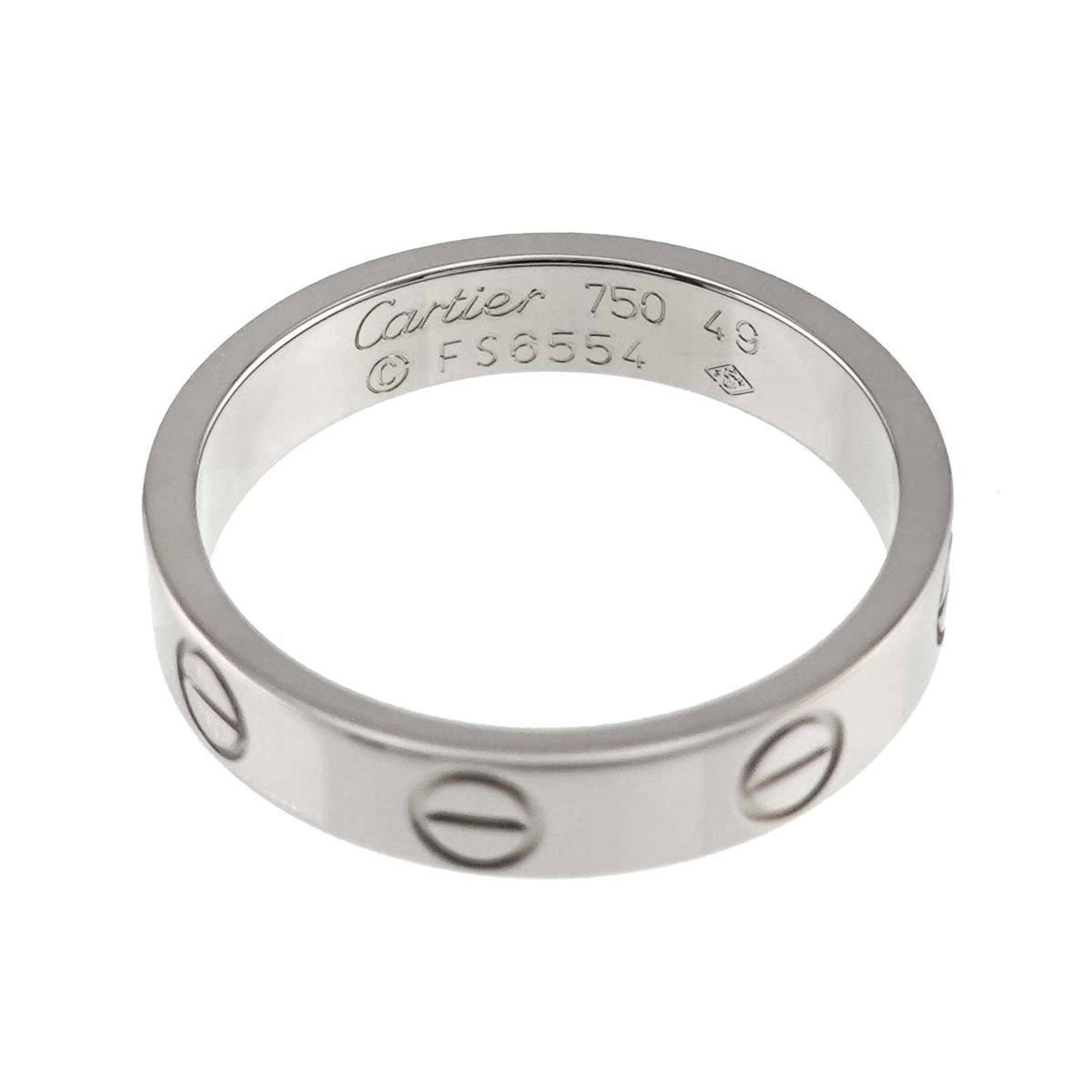 Cartier Love #49 Ring K18 WG White Gold 750 Mini