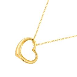 Tiffany & Co. Heart 15mm Necklace 41cm K18 YG Yellow Gold 750 Open