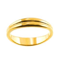 Tiffany & Co. Double Wave Ring K18 YG Yellow Gold 750 wave Band