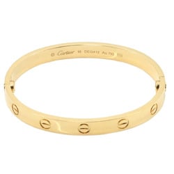 Cartier Love Bracelet #16 K18 YG Yellow Gold 750 Bangle