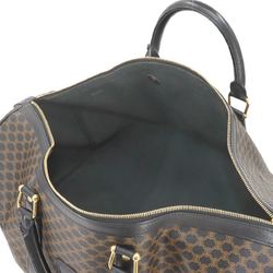 CELINE Macadam Boston Bag, Black Leather, Gold Hardware