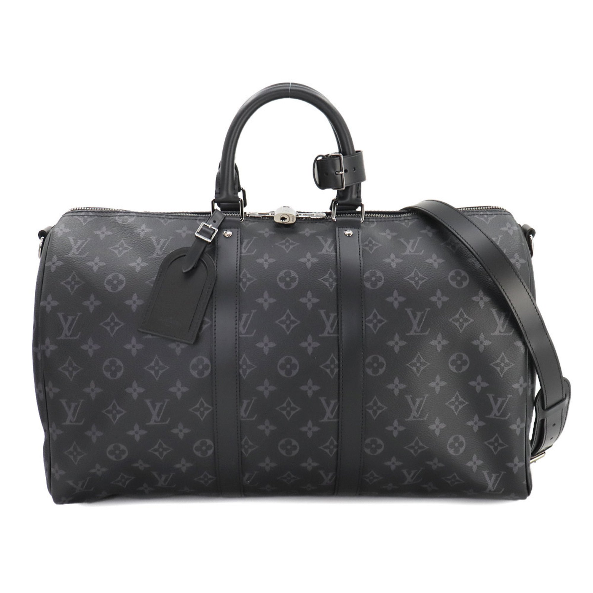 Louis Vuitton LOUIS VUITTON Monogram Eclipse Keepall Bandouliere 45 2way Boston Shoulder Bag Black M40569