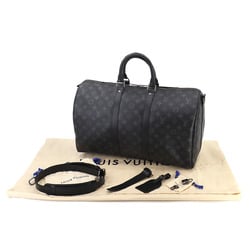 Louis Vuitton LOUIS VUITTON Monogram Eclipse Keepall Bandouliere 45 2way Boston Shoulder Bag Black M40569