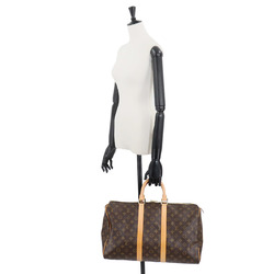 Louis Vuitton Monogram Keepall 45 Boston Bag Brown M41428