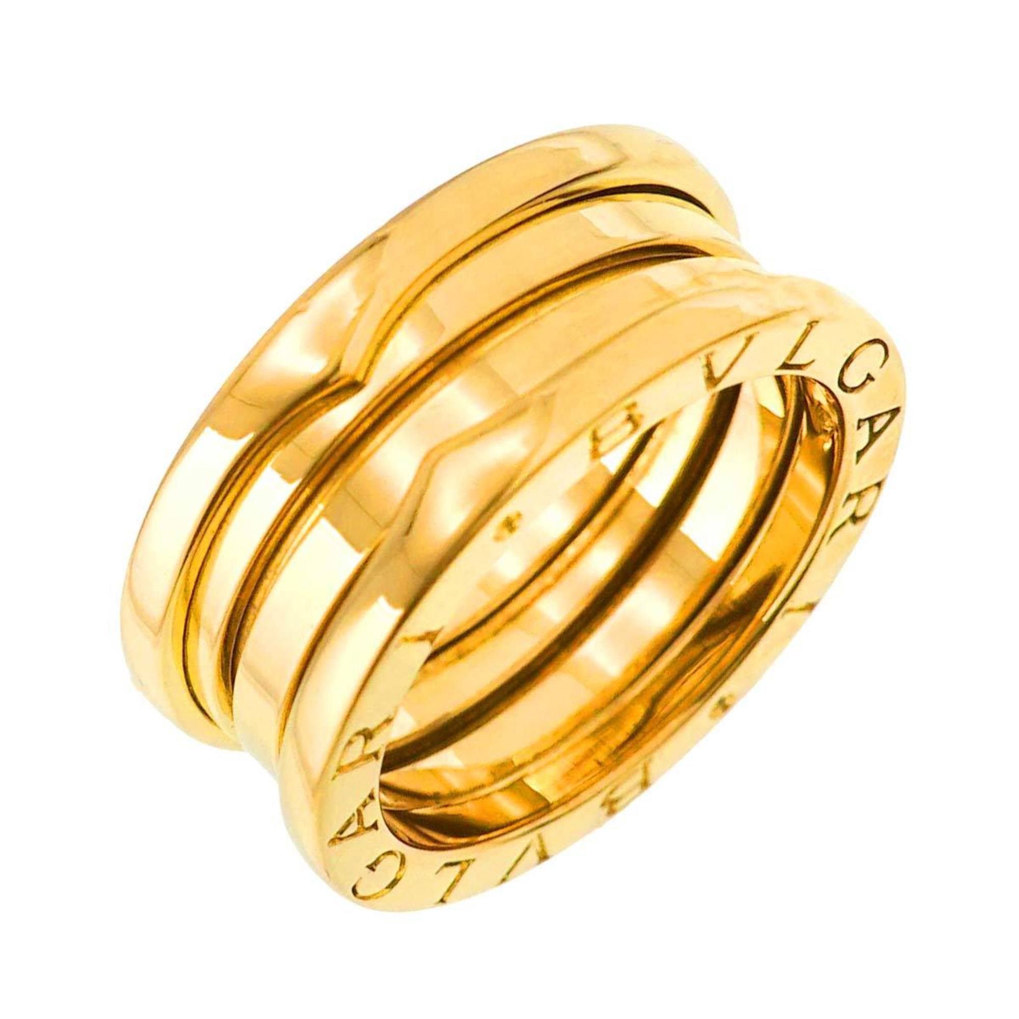 BVLGARI B-ZERO1 3-Band #51 Ring, K18 YG Yellow Gold 750, Ring